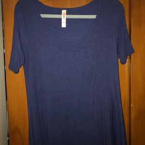 LulaRoe Solid Navy Perfect T